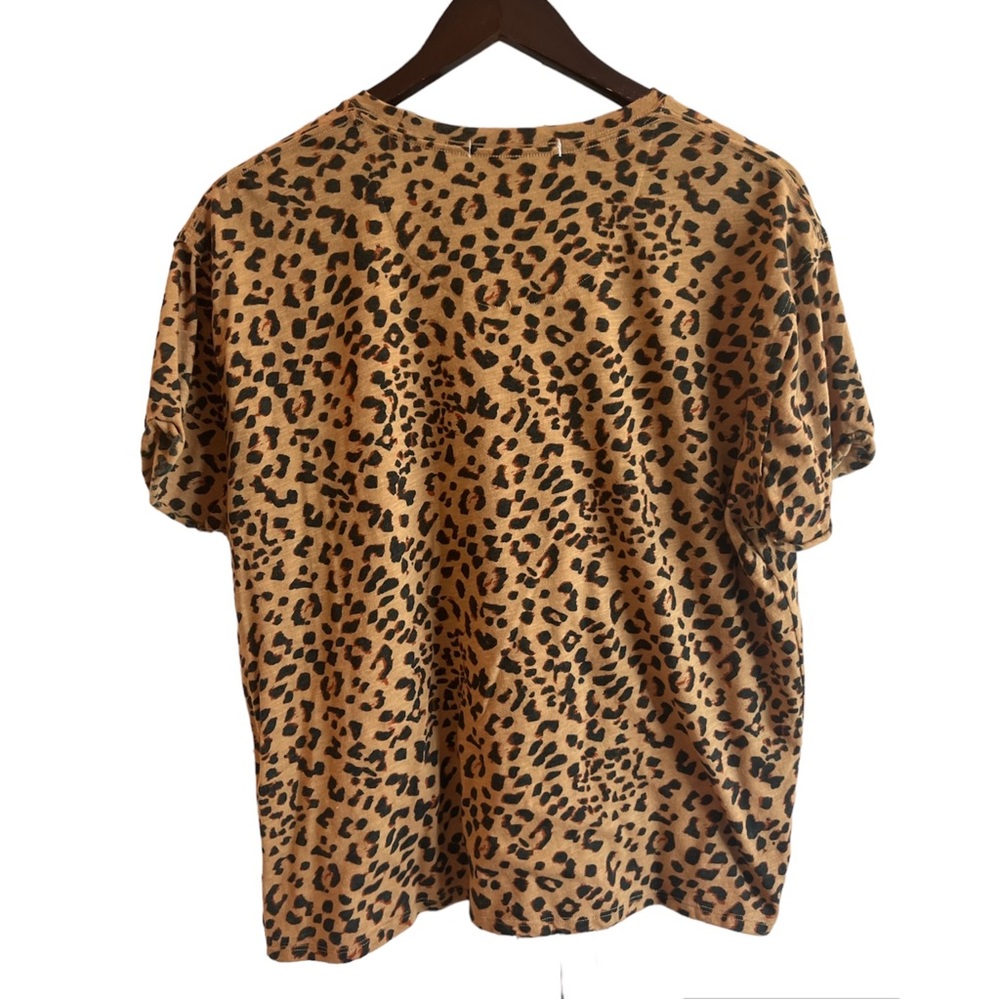 Free People Cheetah Print Ringer Tee - Picture 8 of 11